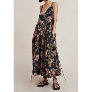 NEW BEC + BRIDGE lori maxi dress in navy floral